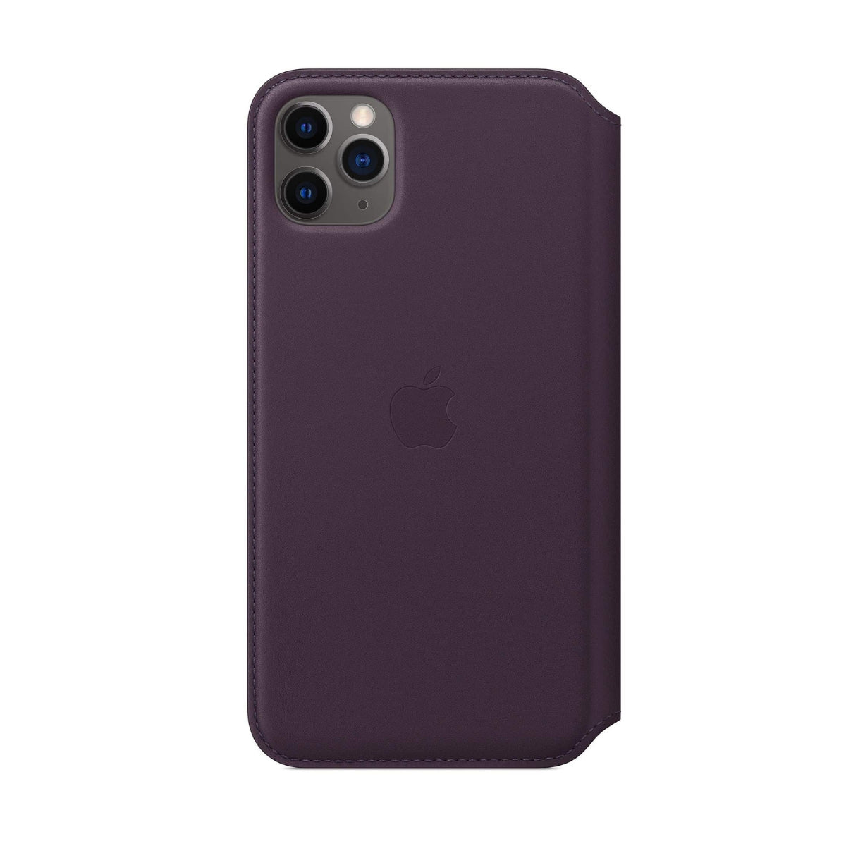 iPhone 11 Pro Max Leather Folio Case Aubergine