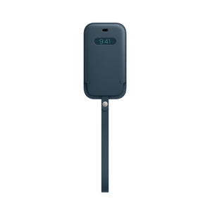 iPhone 12 mini Leather Sleeve with MagSafe - Baltic Blue