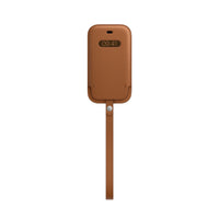 iPhone 12 mini Leather Sleeve with MagSafe - Saddle Brown