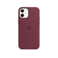 iPhone 12 mini Silicone Case -  Plum