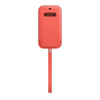 iPhone 12 Pro Max Leather Sleeve with MagSafe - Pink Citrus