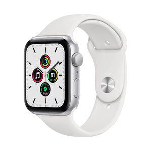 Refurbished Apple Watch SE (2020) - 40mm Silver Aluminium Case with White Sport Band