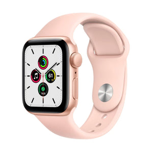 Refurbished Apple Watch SE (2020) - 44mm Gold Aluminium Case with Pink Sport Band