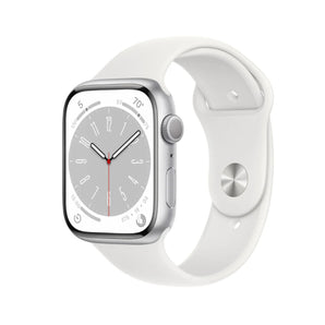 Refurbished Apple Watch Series 8 - 45mm Silver Aluminium Case with White Sport Band